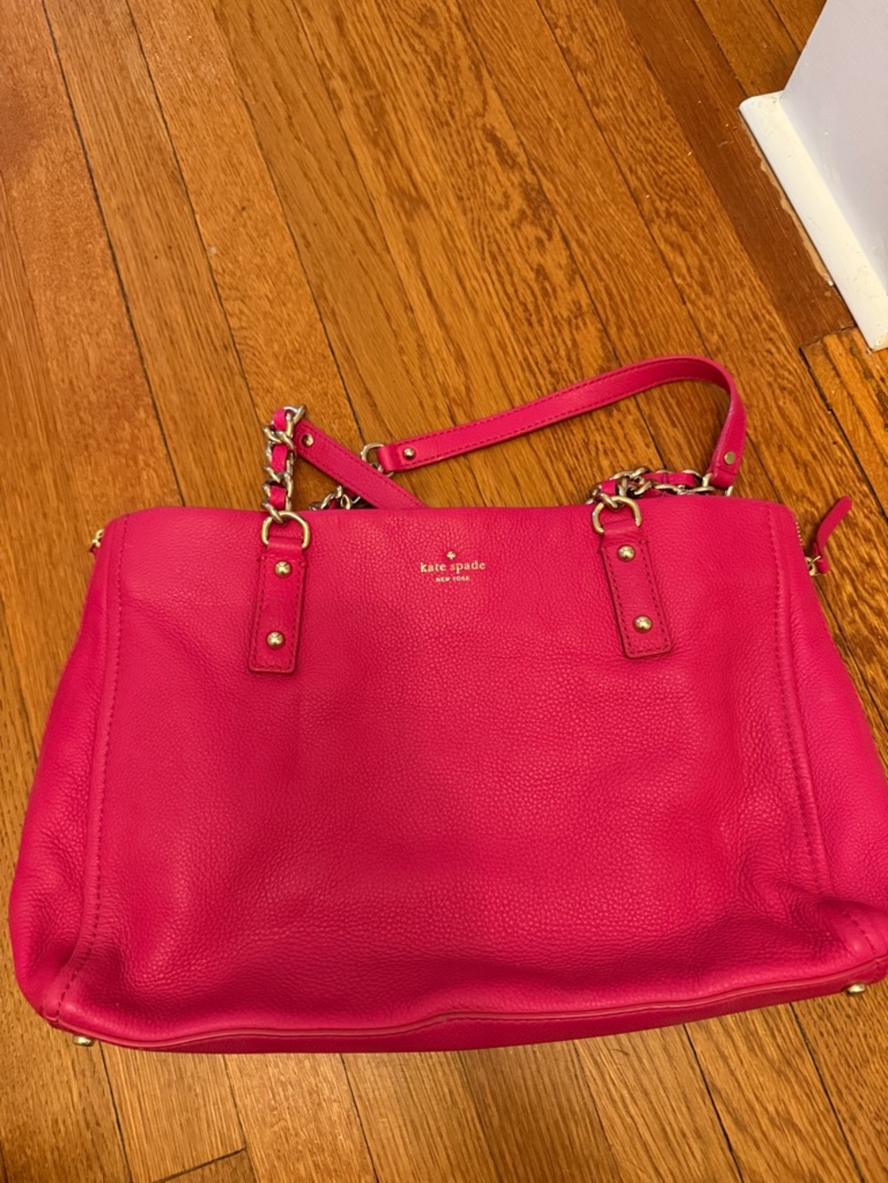 kate spade Hot Pink Leather Shoulder Bag